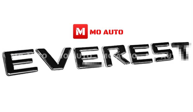 โลโก้ EVEREST ดำ ขอบโครเมียม