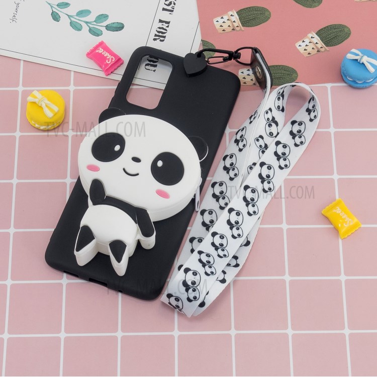 Case Huawei P40 / Pre-order * 3D การ์ตูนสัตว์รูปร่างกระเป๋า Soft TPU เคสโทรศัพท์ซิลิโคนมีสายคล้องคอ *