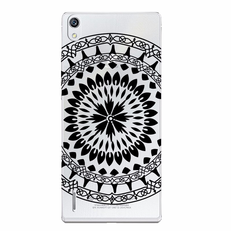 Case Huawei P7 / Pre-order * เคสซอฟท์ TPU ใส มิกกี้ มินนี่ หมีพูห์ ลายดอกไม้สวยๆ *