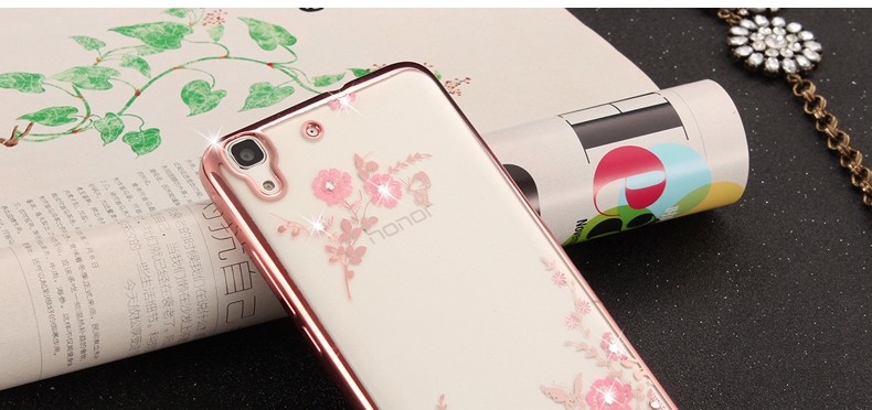Case Huawei Y6ii / Pre-order * เคสหรูหราเทคนิคการชุบทอง TPU ซิลิโคนอ่อนนุ่ม *
