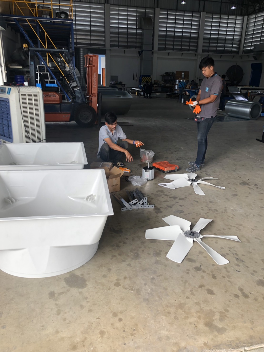 พัดลมฟาร์มไฟเบอร์กลาส ESC1460-Fiber (50 นิ้ว)