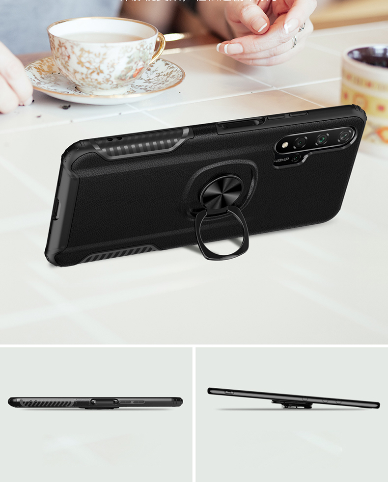 Case Huawei Nova 5T / Pre-order * 360 องศา หมุนแหวน + ขา PC + TPU Case ไฮบริด *