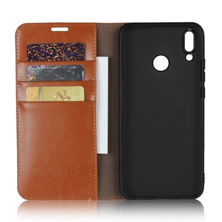 Case Huawei Y9 2019 / Pre-orde * เคสหนังวัวแท้ คุณภาพสูงที่มีผิวม้าอย่างมีสไตล์ *