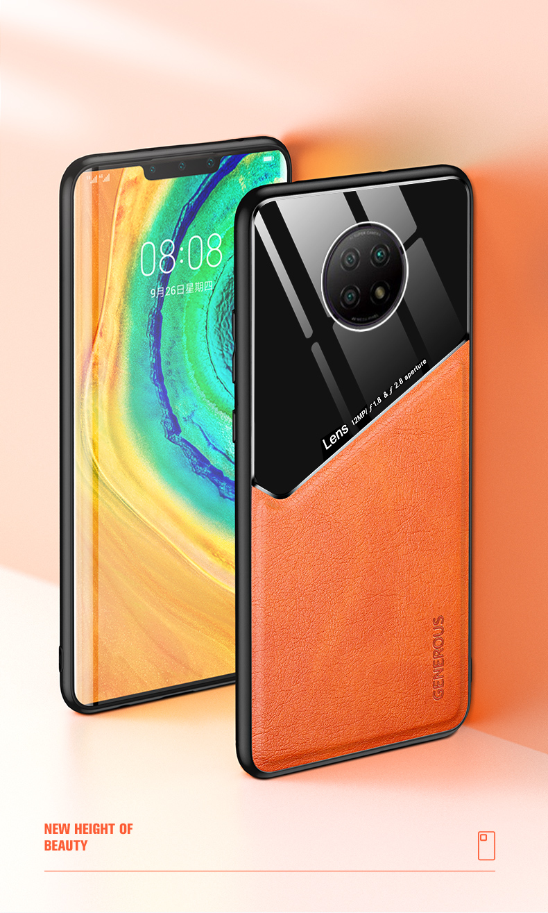 Case Xiaomi Redmi Note 9T 5G / Note 9 5G # Pre-Order * เคสคอมโบ PC + TPU + แก้วเคลือบหนังพร้อมแผ่นโลหะแม่เหล็กในตัว *