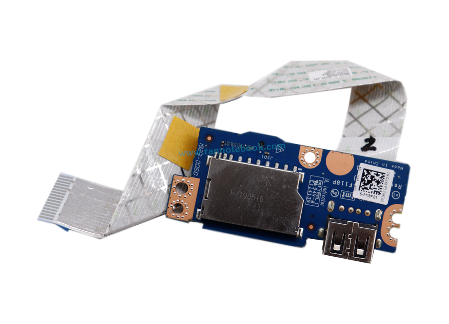 USB SD Card Reader IO Circuit Board Dell Latitude 3490 อะไหล่แท้ จากศูนย์ Dell Thaland
