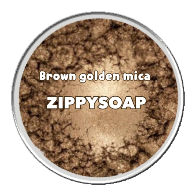 Mica น้ำตาลเข้ม เหลือบทอง brown copper 30g (MCJ)