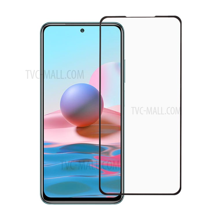 กระจกกันรอย Xiaomi Redmi Note 10S # Pre-Order * กระจกคุ้มครองเต็มผ้าไหมพิมพ์แบบเต็มกาวกระจกกันรอยหน้าจอ *