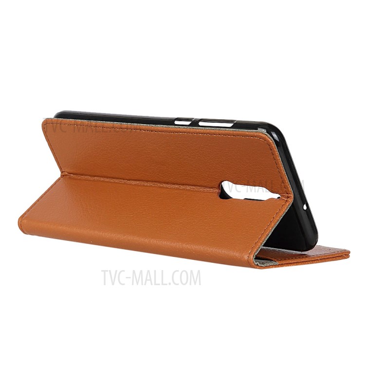 Case Huawei nova 2i / Pre-order * เคสผิวลิ้นจี่เนื้อหนังยืน Protector *