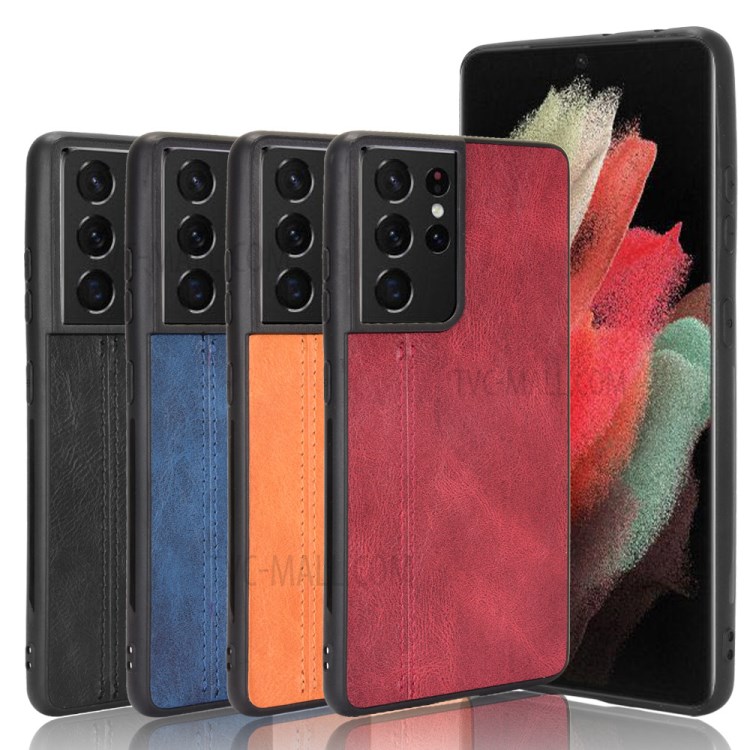 Case Samsung Galaxy S21 Ultra 5G / Pre-Order * เคสหนัง PU เคลือบ PC + TPU ไฮบริด *