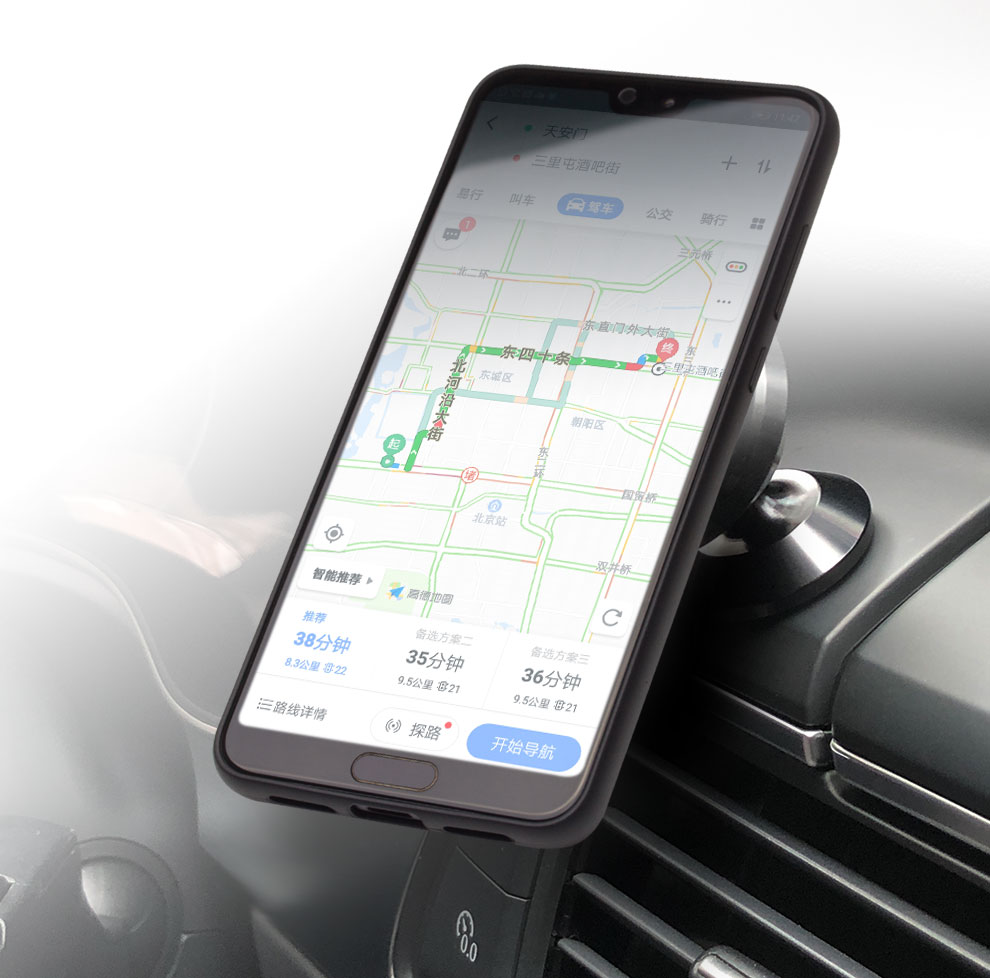 Case Huawei P20 / Pre-order * QIALINO เนื้อหนังวัวแท้ + PC + TPU ถอดออกได้ 2 in 1 *