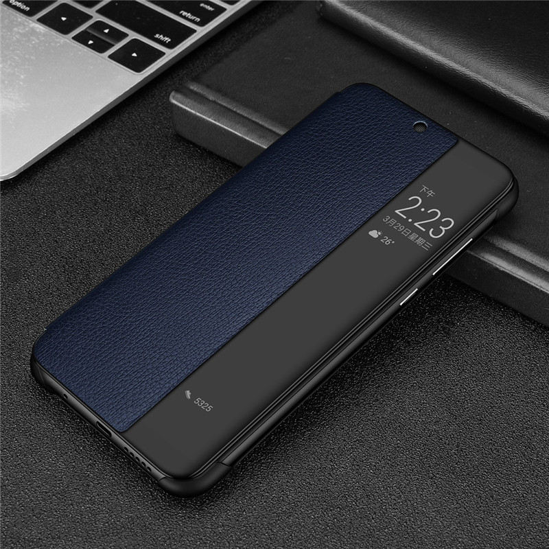 Case Huawei Mate 9 Pro / Pre-order * เคสสมาร์ท ดูหน้าต่าง วัสดุหนังแท้ + พลาสติกคุณภาพสูง *