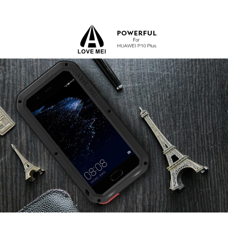 Case Huawei P10 Plus / Pre-order * LOVE MEI วัสดุ: โลหะ + ซิลิโคน + แก้วหุ้มเกราะ *