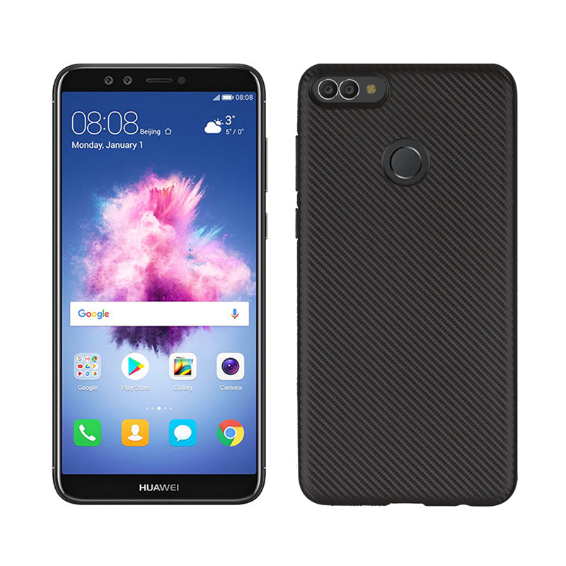 Case Huawei Y9 / Pre-order * พื้นผิวของคาร์บอนไฟเบอร์ TPU Phone Cover *