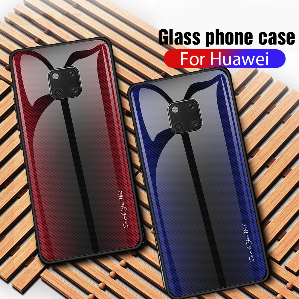 Case Huawei Mate 20 Pro / Pre-Order * เคสพื้นผิวกระจกปกหลัง + ขอบ TPU นุ่มป้องกันการตกและทนต่อแรงกระแทก *