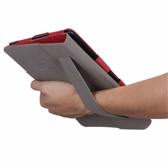 Case Huawei MediaPad M5 lite / Pre-Order * เคสหนัง PU Built-in สายคล้องมือยืดหยุ่นเพื่อให้ง่ายต่อการอ่านด้วยมือเดียว *