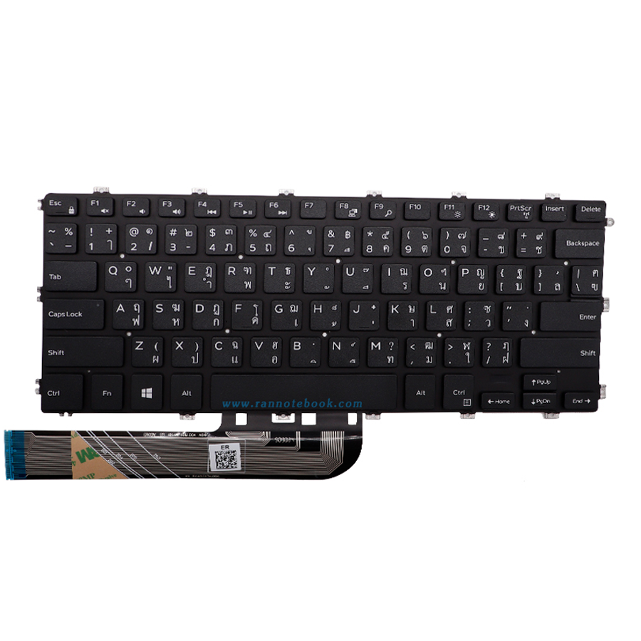 คีย์บอร์ด โน๊ตบุ๊ค Dell Latitude 3400 แท้ประกัน Dell Thailand