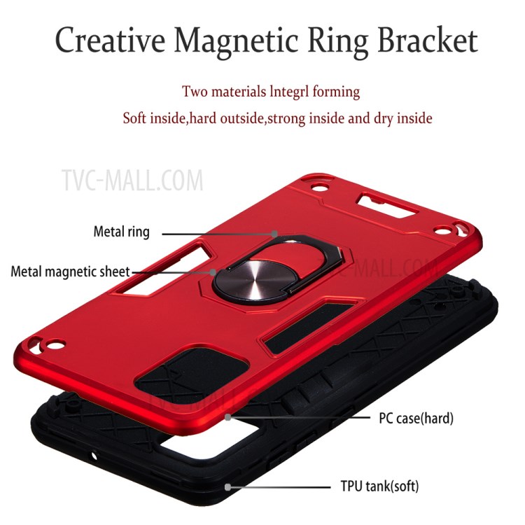 Case Samsung Galaxy A51 / Pre-order * เคสแบบแม่เหล็กแหวนไฮบริด PC + TPU เกราะป้องกัน *