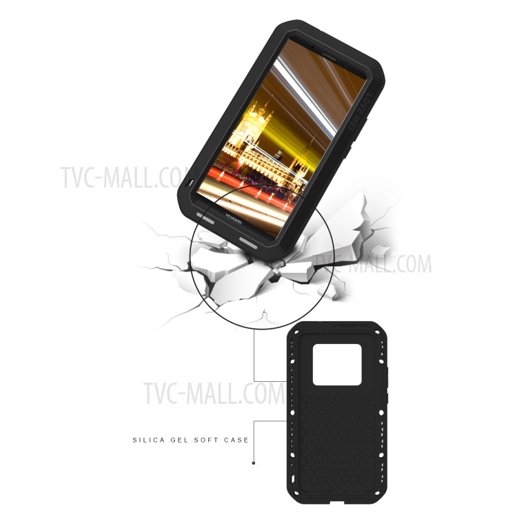 Case Huawei Mate 10 Pro / Pre-order * LOVE MEI วัสดุ: โลหะ + ซิลิโคน + แก้วหุ้มเกราะ *