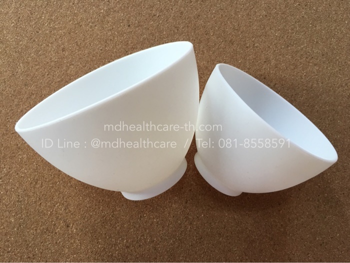 ถ้วยยางซิลิโคนผสมมาร์ค ขนาดM 10.5*7cm.(300ml)***วัสดุทนความร้อน ทนความเย็นได้