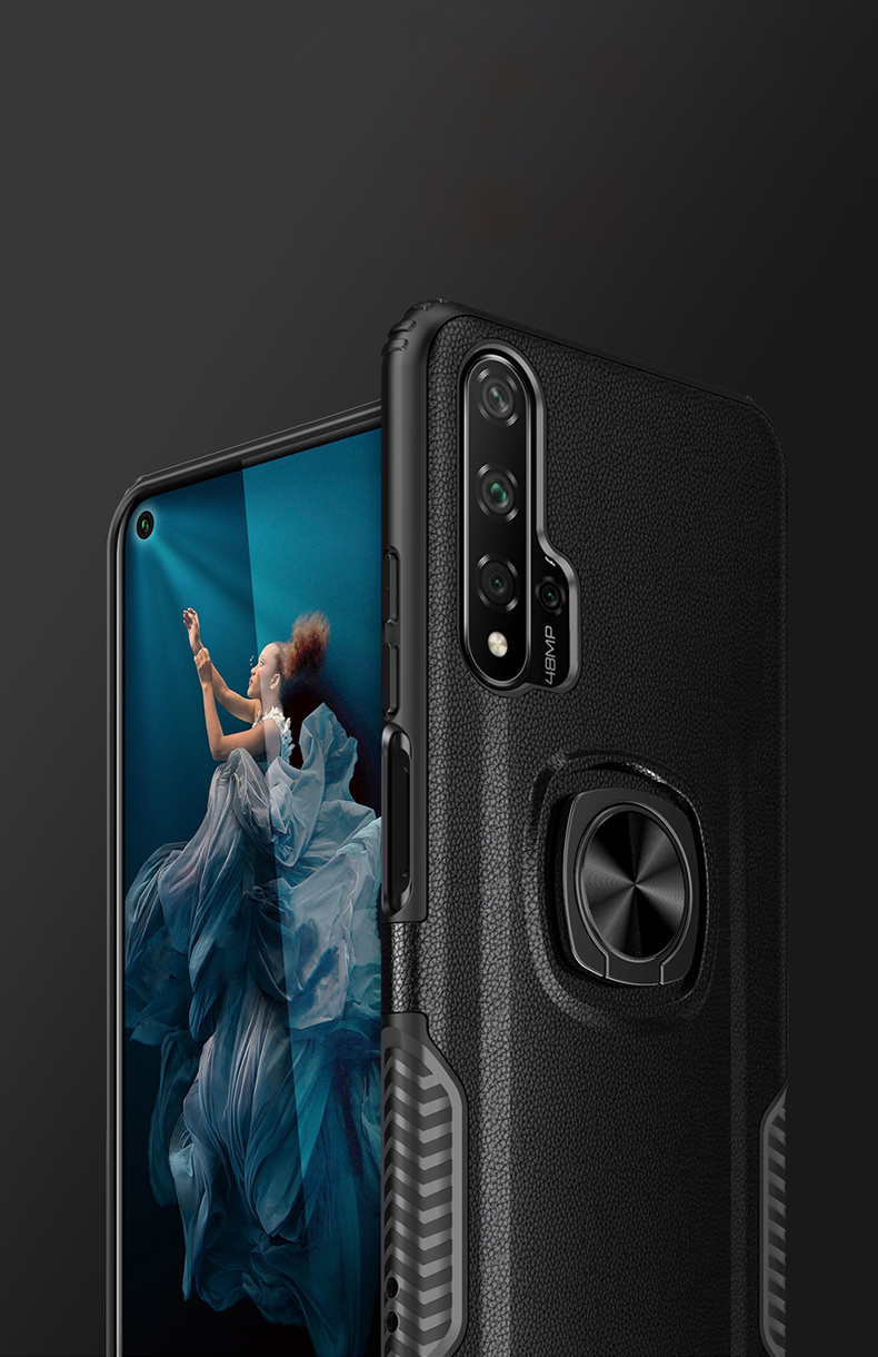 Case Huawei Nova 5T / Pre-order * 360 องศา หมุนแหวน + ขา PC + TPU Case ไฮบริด *