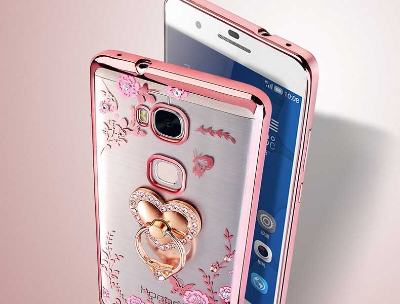 Case Huawei GR5 / Pre-order * เคสหรูหราเทคนิคการชุบทอง TPU ซิลิโคนอ่อนนุ่ม+ แหวน *