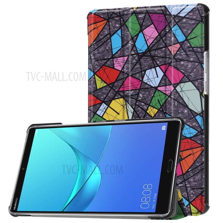 Case Huawei MediaPad M5 / Pre-Order * เคสพิมพ์ลายแบบ PU ด้านหน้าเครื่อง + PC เคสแข็ง *