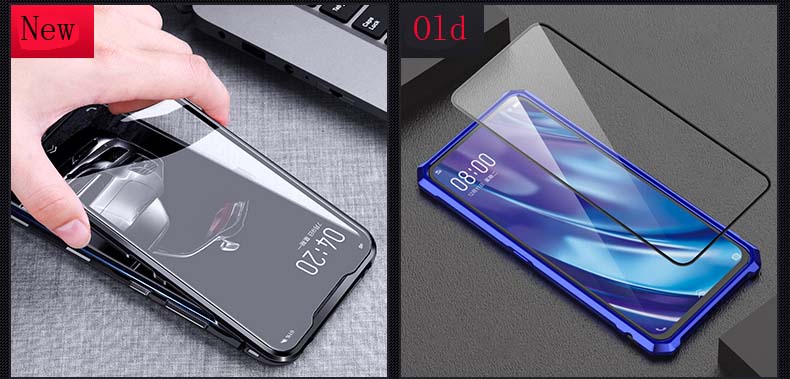 Case OPPO Reno 2 # พรีออเดอร์ * เคสอลูมิเนียมโลหะแม่เหล็ก 360 + สองด้านกระจกนิรภัย *