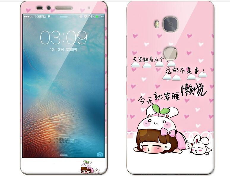 Case Huawei GR5 / Pre-orde * เคส TPU ลายการ์ตูนน่ารักๆ + กระจกนิรภัย *
