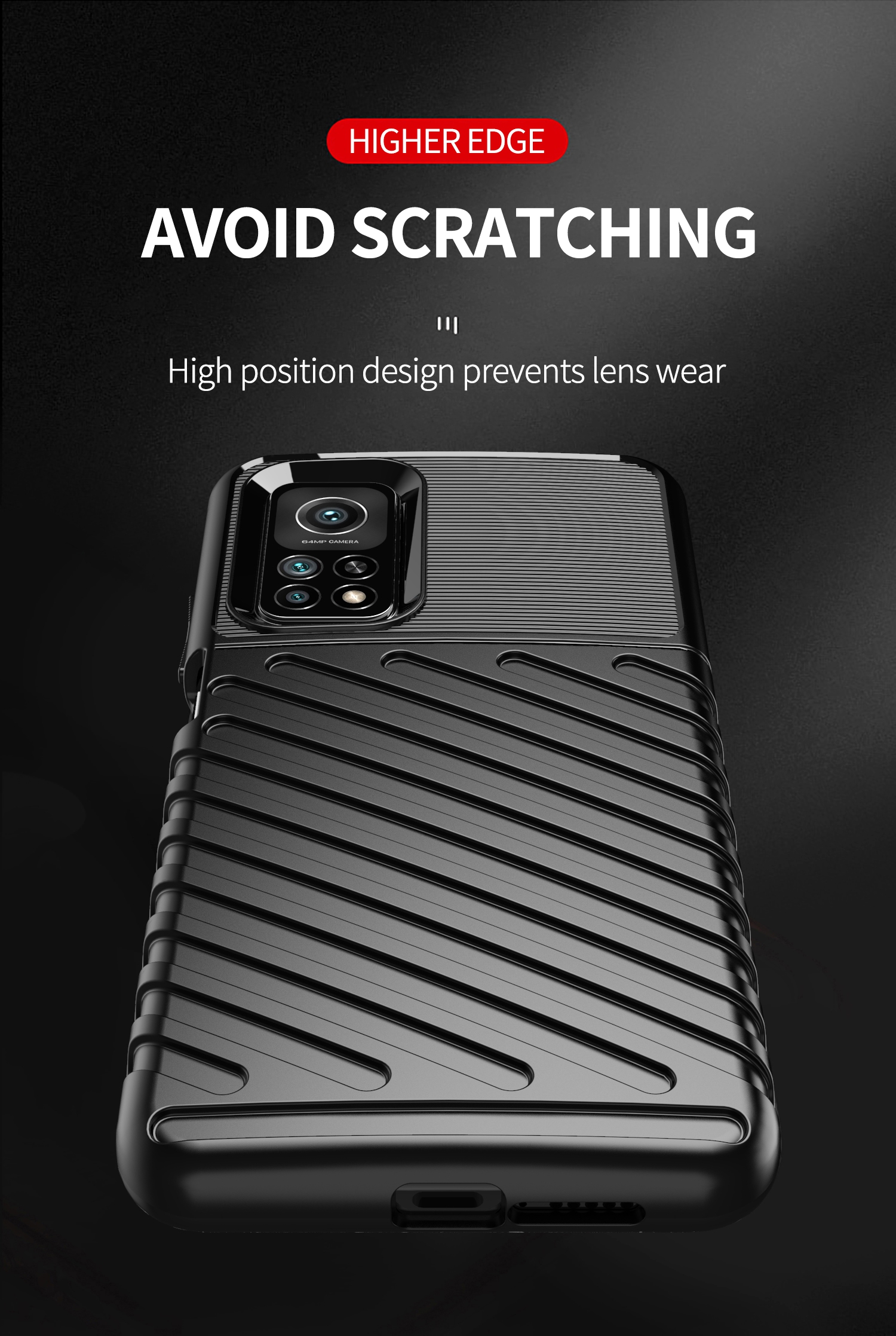 Case Xiaomi Mi 10T 5G / Mi 10T Pro 5G / Pre-order * ทันเดอร์ เคสลายทแยงเนื้อนุ่ม TPU ปกคลุม *