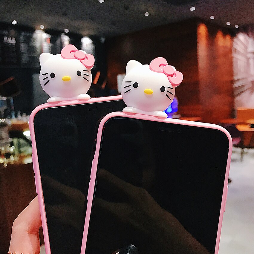 Case Huawei P30 / Pre-Order * เคสการ์ตูน Hello Kitty ซิลิโคน + สายคล้องคอ *