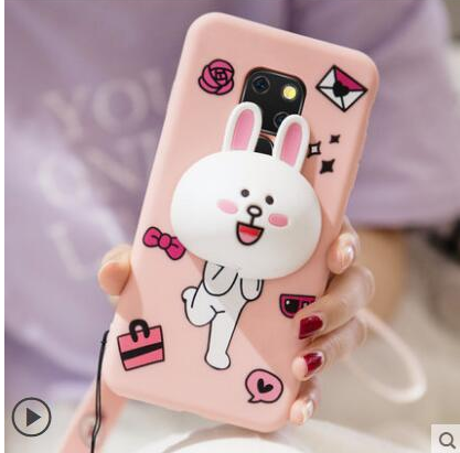 Case Huawei Mate 20 X / Pre-order * เคสซิลิโคนอ่อนนุ่ม tpu 3D ตุ๊กตาการ์ตูนน่ารัก ๆ พร้อมสาย + กระเป๋าหูฟัง *