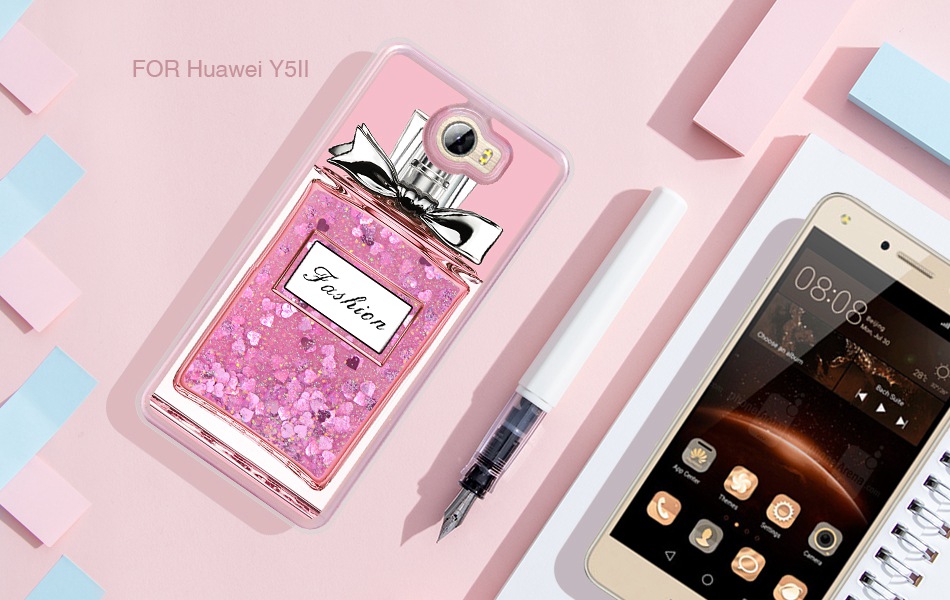 Case Huawei Y5ii / Pre-order * เคส ซอฟท์Silicon อัลตร้าบาง+ G Litterเหลวดาวตกทรายเลื่อมใส *