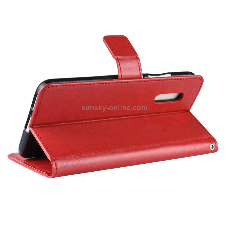 Case Vivo V15 Pro / Pre- Order * Retro Crazy Horse Horse Case ซองหนัง Flip แนวนอน พร้อมตัวยึดและช่องเสียบการ์ดและกรอบรูป *