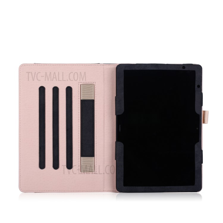 Case Huawei MediaPad T5 / Pre-Order * เคสสมาร์ทฟังก์ชั่นปลุก / นอนหลับประหยัดพลังงาน อ่านง่ายด้วยมือเดียวด้วยสายคล้องมือยืดหยุ่น *