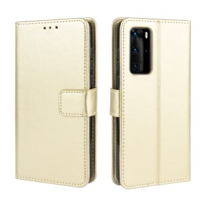 Case Huawei P40 Pro / Pre-order * เคสพื้นผิวม้าหนัง PU กระเป๋าสตางค์สไตล์กระเป๋า: 3 ช่องเสียบการ์ด + กระเป๋าเงินสด 1 ช่อง *