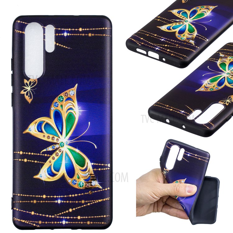 Case Huawei P30 Pro # Pre-Order * เคส TPU Soft Cover ลายนูนฝีมือการนำเสนอรูปแบบที่สดใส *