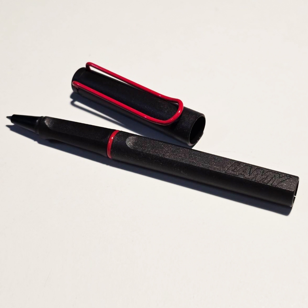LAMY safari rollerball pen umbra red clip special edition