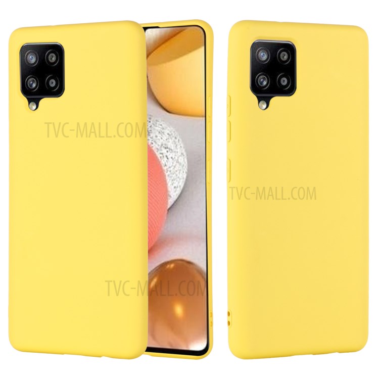 Case Samsung Galaxy A42 5G / Pre-Order * เคสซิลิโคนเหลวเคสโทรศัพท์แบบนิ่มพร้อมสายคล้องมือ *