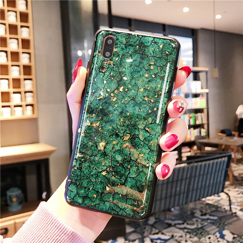 Case Huawei P20 Pro / Pre-order * เคสเคลือบปั๊มทองคำเลอค่าหรูหรา วัสดุ TPU อ่อนนุ่มยืดหยุ่นและทนทาน *