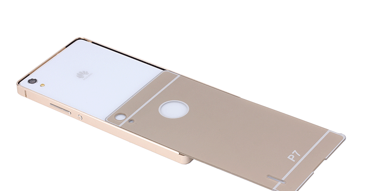 Case Huawei P7 / Pre-order * Bumper 2 in 1 กรอบอลูมิเนียม+แผ่นด้านหลังเหมือนกระจก *