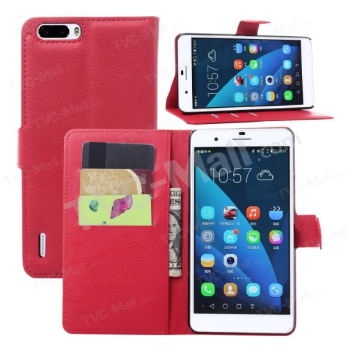 Case Huawei Honor 6 Plus / Pre-order * เคสหนัง PU พื้นผิวเมล็ดลิ้นจี่ ทนทาน *