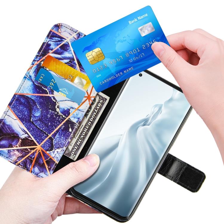 Case Xiaomi Mi 11 5G # Pre-Order * เคสลายหินอ่อนซองหนัง PU พลิกแนวนอนพร้อมที่วางและช่องเสียบการ์ดและกระเป๋าสตางค์และเชือกเส้นเล็ก *