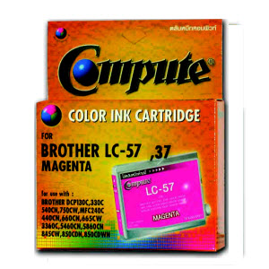 ตลับน้ำหมึกอิงค์เจ็ท คอมพิวท์ For BROTHER LC-57,LC-37 (แพ็ค 4 สี)