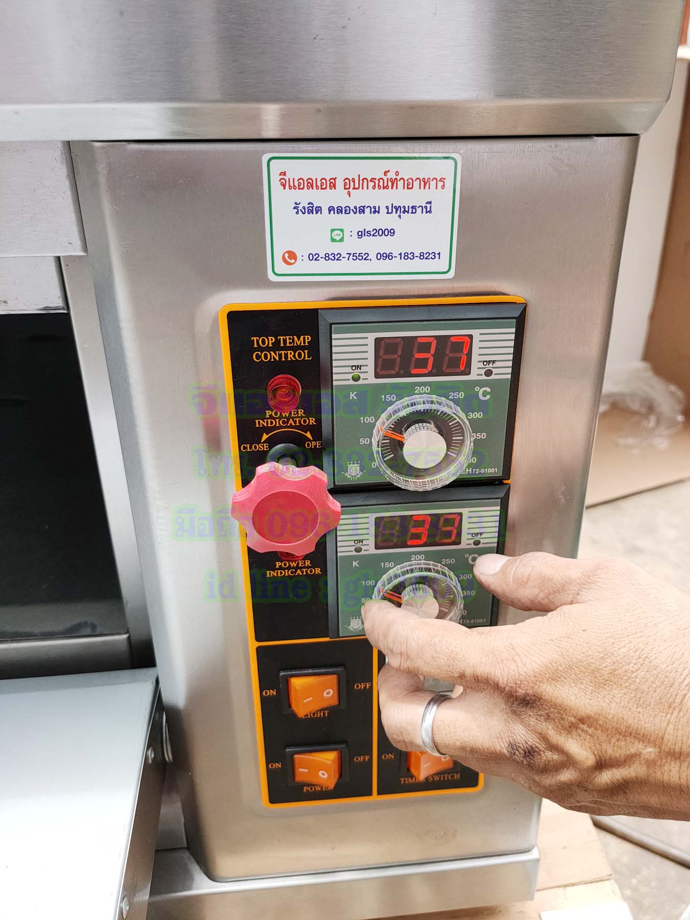 เตาอบขนมแก๊สควบคุมด้วยไฟฟ้า1ถาดใหญ่