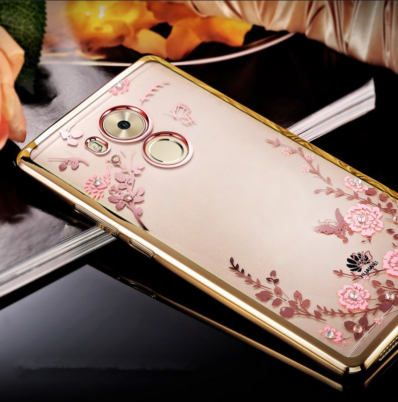 Case Huawei Mate 8 / Pre-order * เคสหรูหราเทคนิคการชุบทอง TPU ซิลิโคนอ่อนนุ่ม *