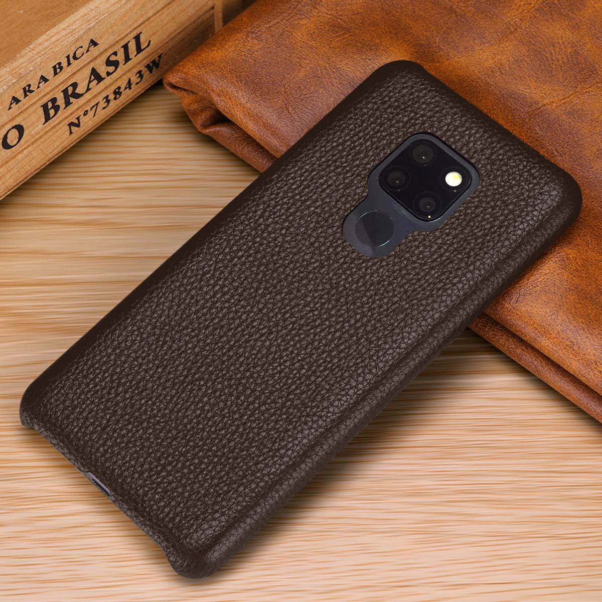 Case Huawei Mate 20 X / Pre-order * เคสลิ้นจี่เนื้อ [หนังวัวชั้นบนสุด] เคสพลาสติกแบบเคลือบ *