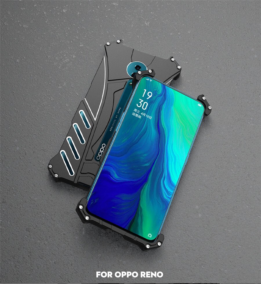 Case OPPO Reno 10x Zoom / พรีออเดอร์ * R-JUST Armor โลหะอลูมิเนียม กันกระแทก *