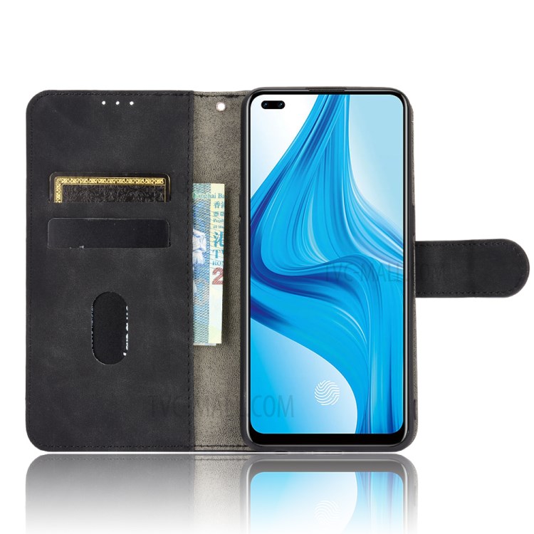 Case OPPO A93 / Pre-order * เคสโทรศัพท์หนังแบบ Skin-Touch Flip ช่องใส่การ์ดกระเป๋าสตางค์และกระเป๋าที่ซ่อนอยู่ *