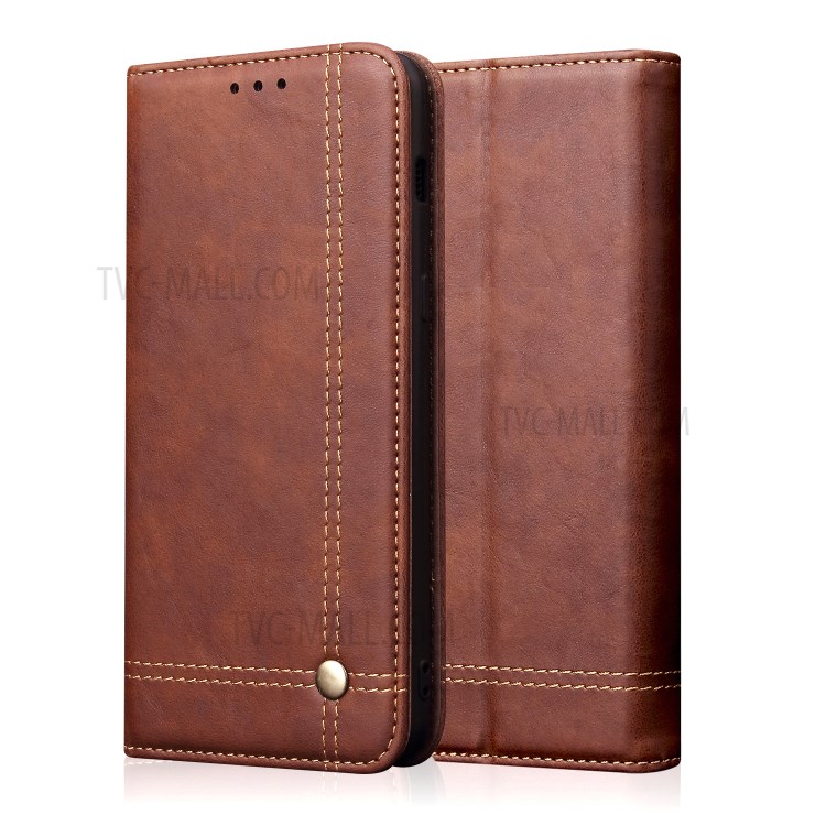Case OPPO Reno 10x Zoom / พรีออเดอร์ * Auto-ดูดซึม Crazy Horse วินเทจซองหนังกระเป๋าสตางค์ *