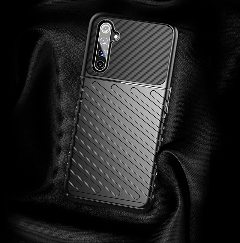 Case Realme 6 Pro / Pre-Order * เคสหนัง TPU แบบนิ่มของ Thunder วัตถุดิบ TPU คุณภาพสูงเป็นมิตรกับสิ่งแวดล้อมและทนทาน *